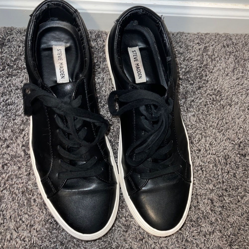 Steve Madden Coastal COAS01M1 Casual Sneakers, Men's Size 11 M, Black, Summer